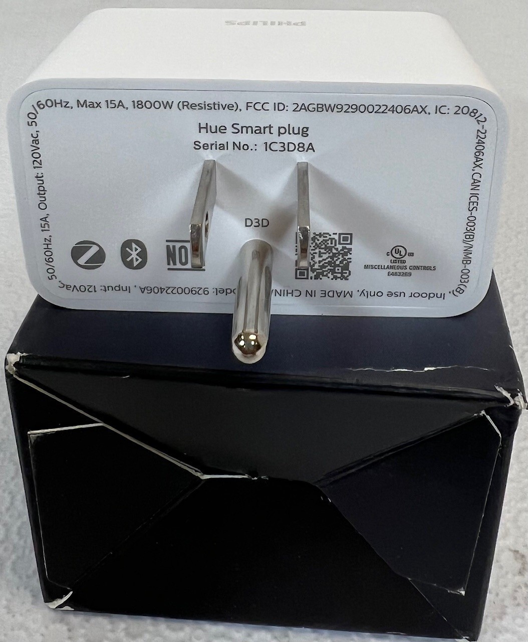 Philips Hue Smart Plug for Hue Smart Lights, Bluetooth & Hue Hub -FREE S/H
