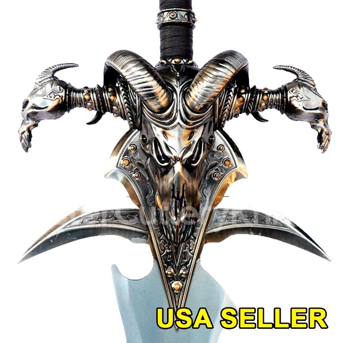 47" Sword Frostmourne War Craft Wow lich World 1:1 Scale Metal Cosplay videogame