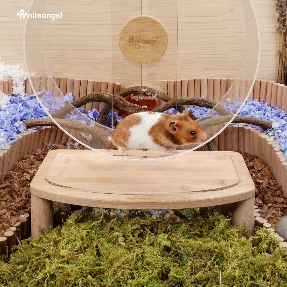 Durable Medium Hamster Wheel Platform - Stabilizes Super-Silent & Acrylic Wheels