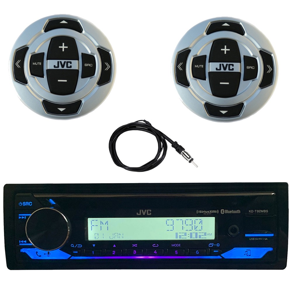 Marine Boat CD Bluetooth Receiver, Wired Remote, Antenna