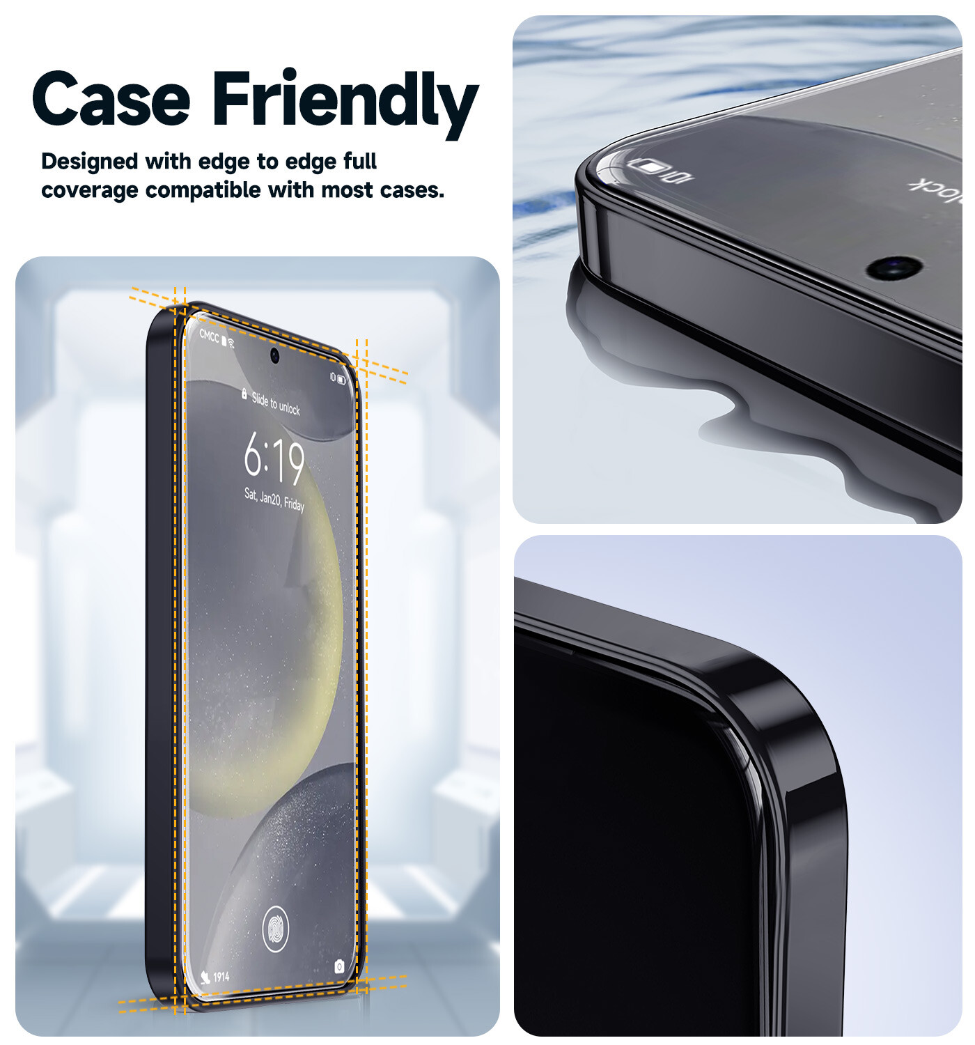 MAGIC JOHN for Samsung Galaxy S25 Ultra Tempered Glass Screen Protector privacy