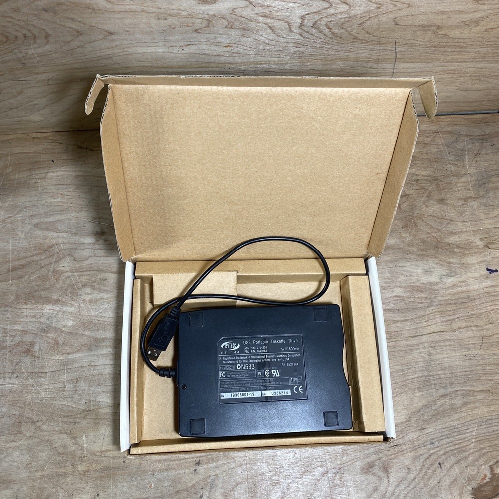 BYTECC BT-144 USB 12Mbps wired Portable External Floppy Diskette Drive Module