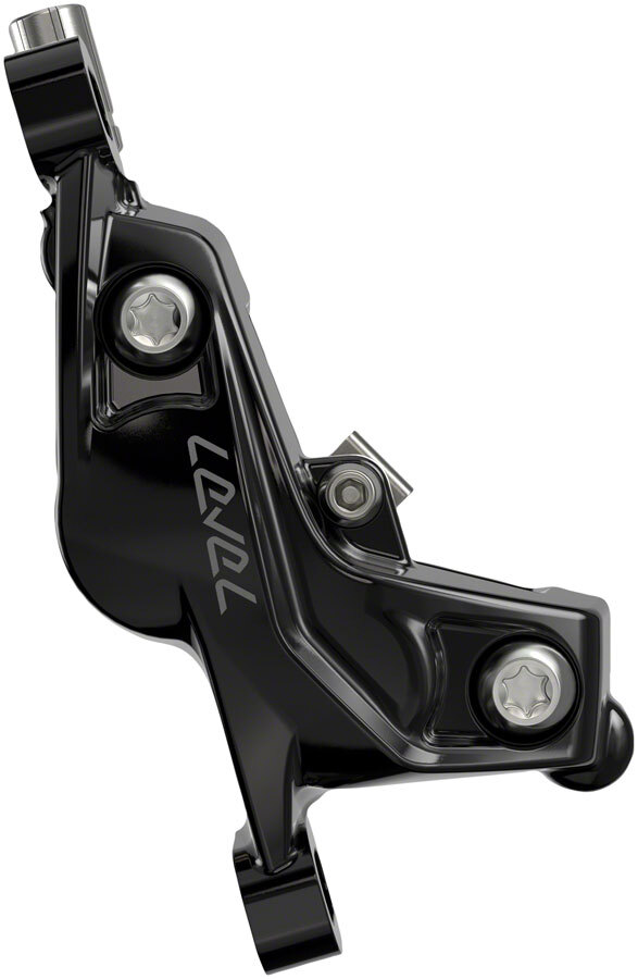SRAM Level Silver Stealth Disc Brake and Lever - Front, Post Mount, 4-Piston,