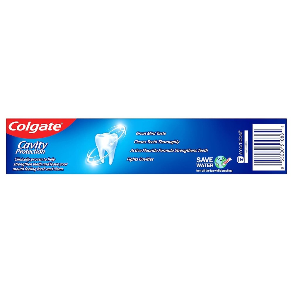 6-Pack Colgate Regular Cavity Protection Toothpaste with Fluoride, White 6 oz