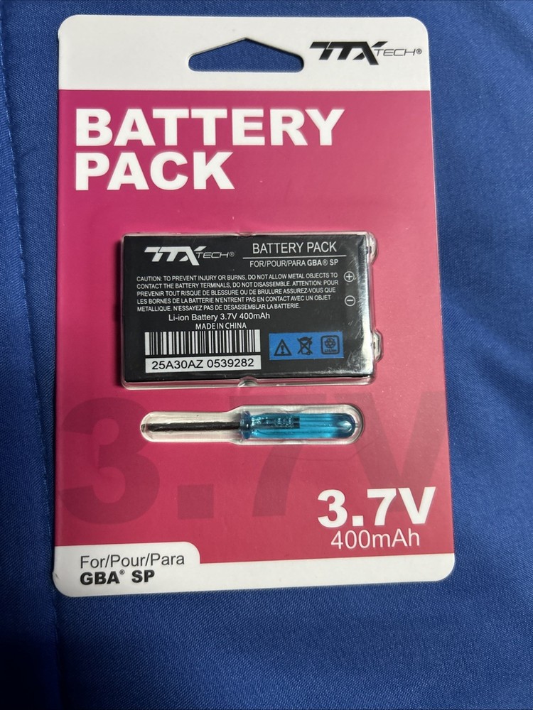 TTX Tech Game Boy Advance GBA SP Replacement Battery Pack