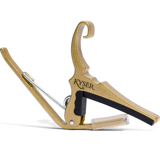 Kyser Quick Change Capo for Six String Guitars, Gold