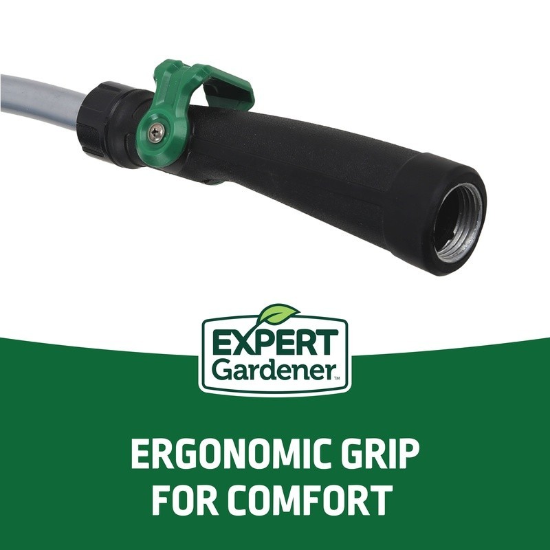 5-Pattern Watering Wand Adjustable Flow Control Ergonomic Grip Garden Hose Tool