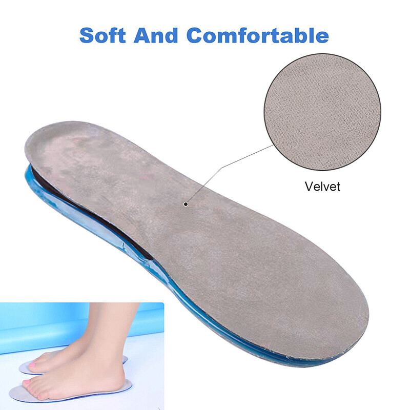 Men Women Silicone Gel Insoles Shock Insoles orthopedic Massaging Shoe Inserts