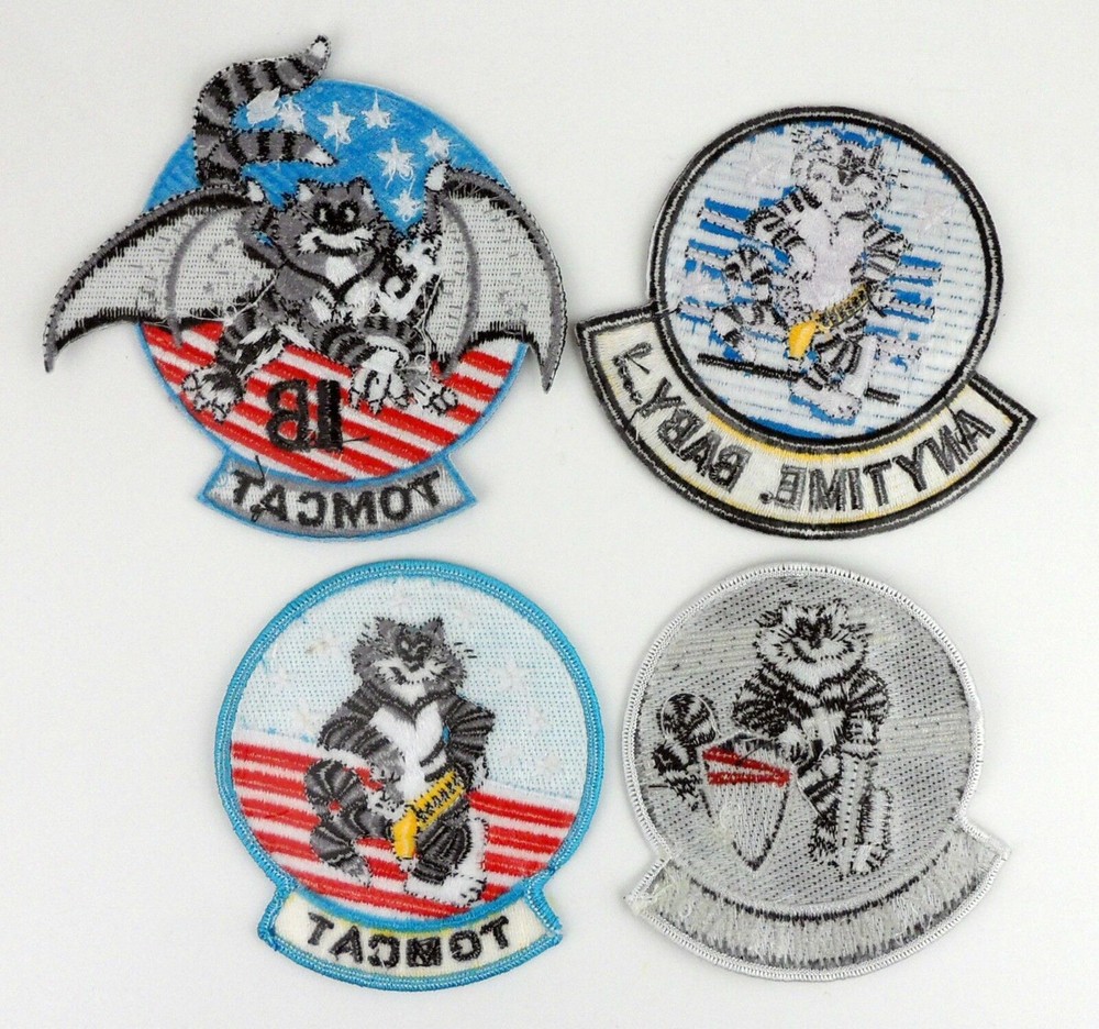 FULL SET US Navy Tomcat Fighter Squadron Shoulder jacket Military Patch