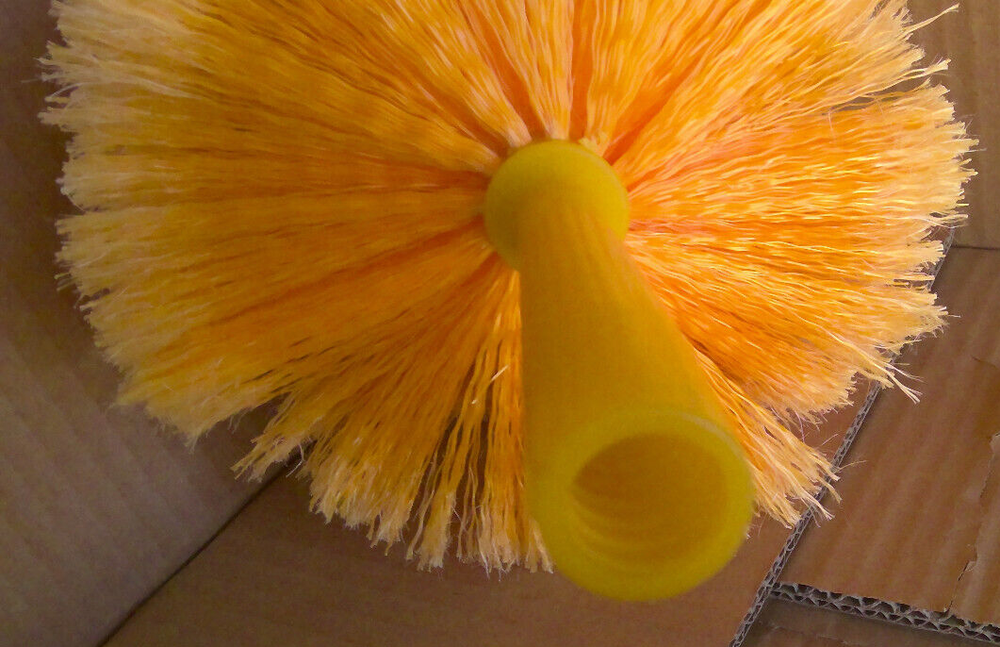 JT EATION Cobweb Duster Head # 1710YL Yellow Knocks Down Cobwebs Spiders Webs