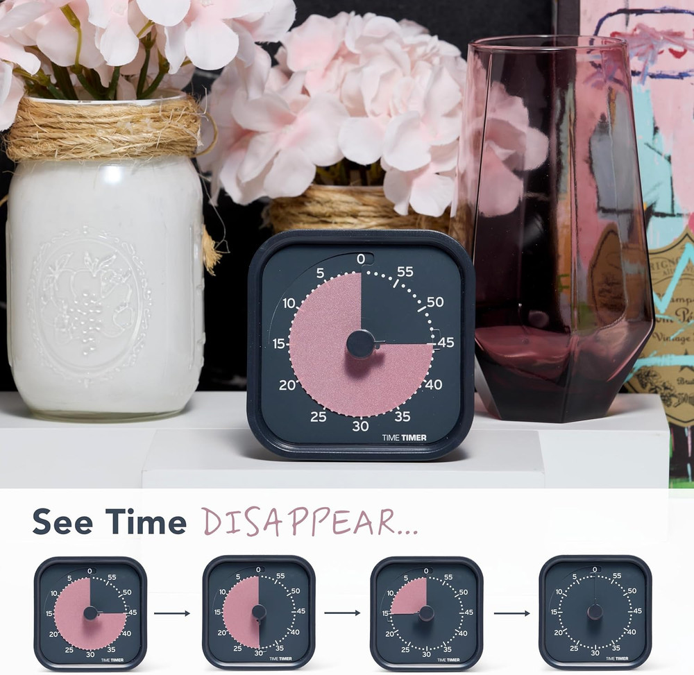 MOD Home - Metallic Series - Individual Sized 60 Minute Visual Countdown Timer f