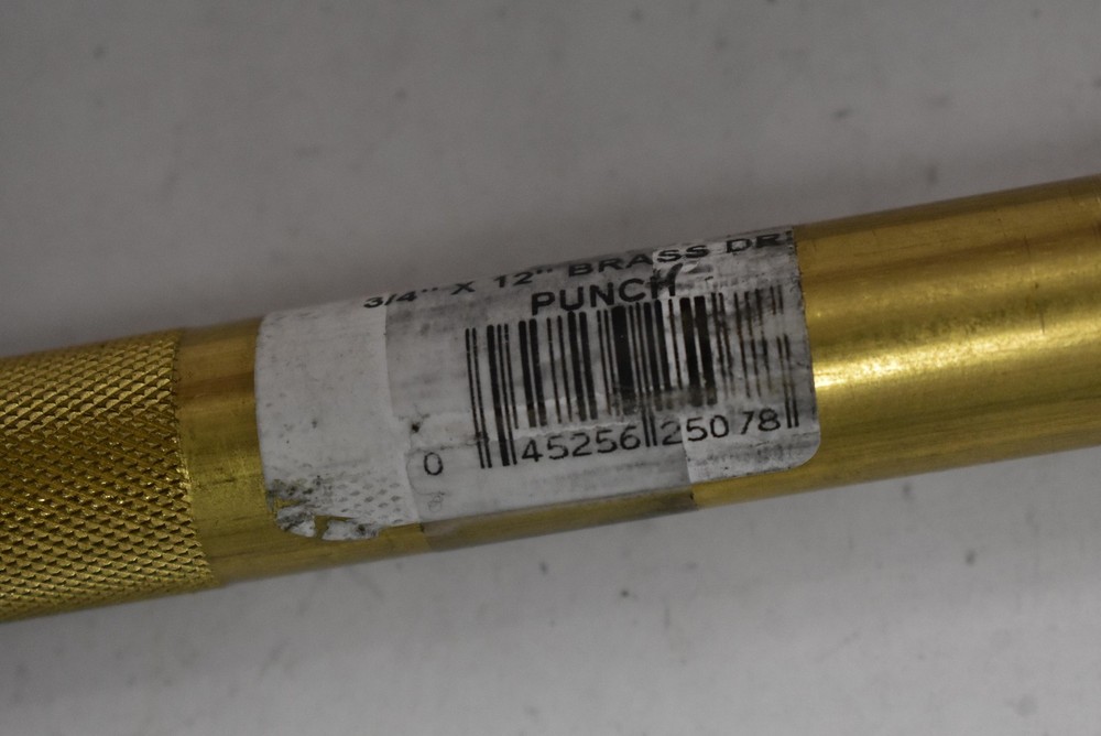 Mayhew 25078 3/4" x 12" brass drift punch solid brass alignment tool