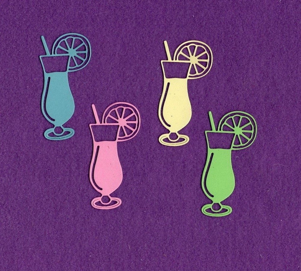 DRINK  die cuts scrapbook cards