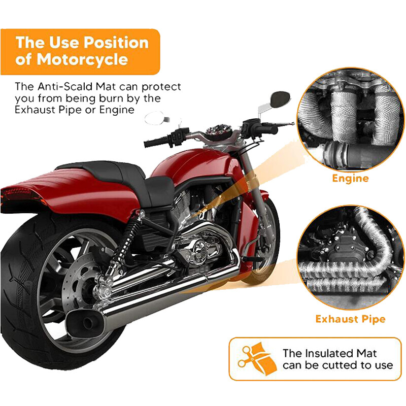 Motorcycle Fairing Professional 2PCS Heat Shield Self Adhesive Sheet Protector