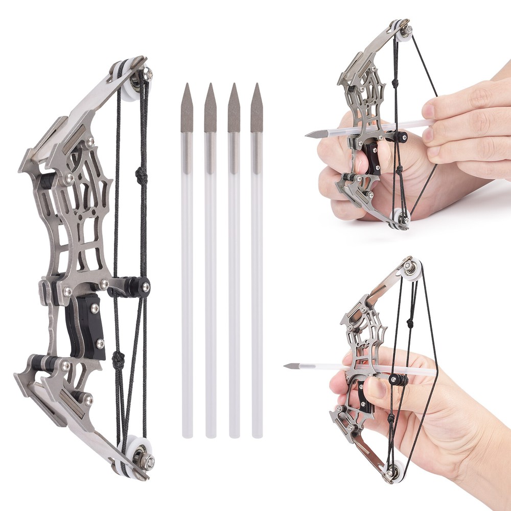 1 MINI Compound Bows Small Size 12 mini Arrows for Hunting Shoot Target Practise