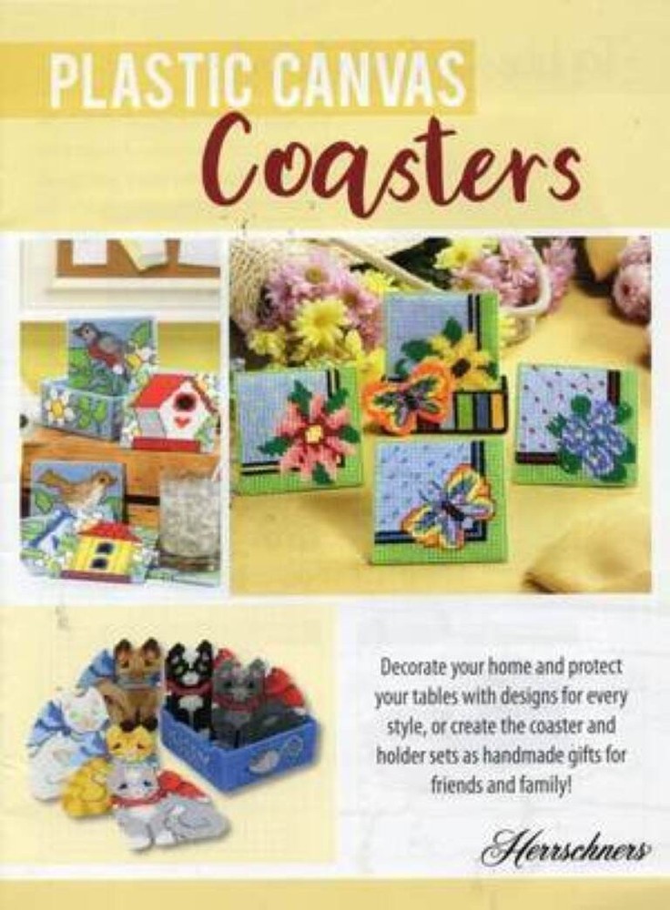 NOS!HERRSCHNERS PLASTIC CANVAS COASTERS PATTERN BOOK