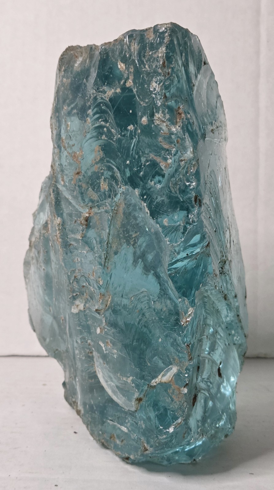 Large Aqua Slag Glass Chunk Cullet Decorative Art Glass Rock 10lb Aquarium Decor