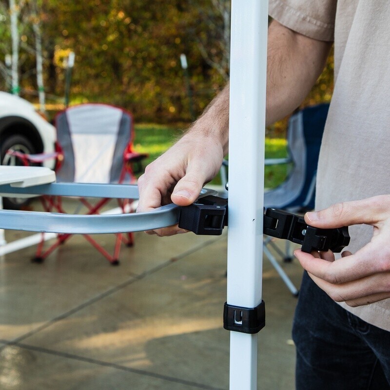 8 Foot Extendable Tailgate Table White - Canopy Not Included