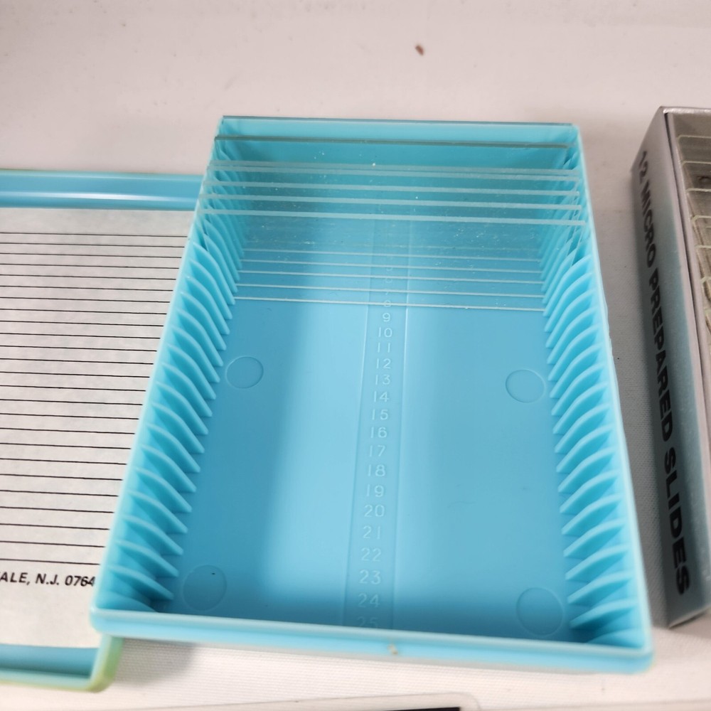 Vintage Micro-Data Specimen Cards for Microscopes & Glass Slides