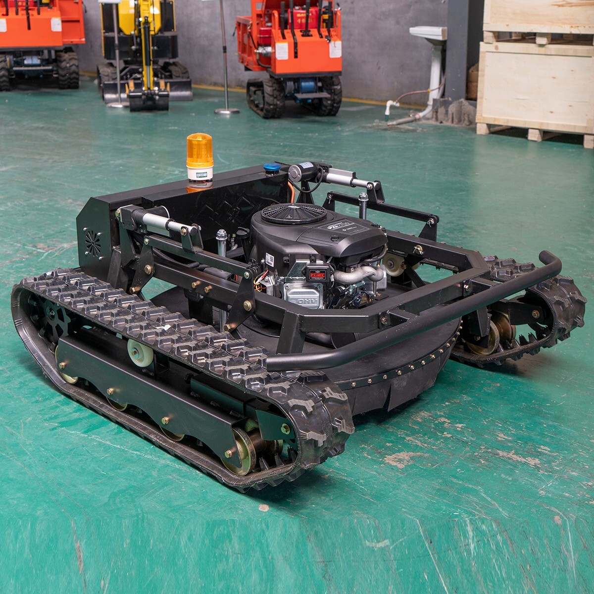 Multi-terrain 27HP Gasoline Remote Control Lawn Mower With 35.5in Cutting Width