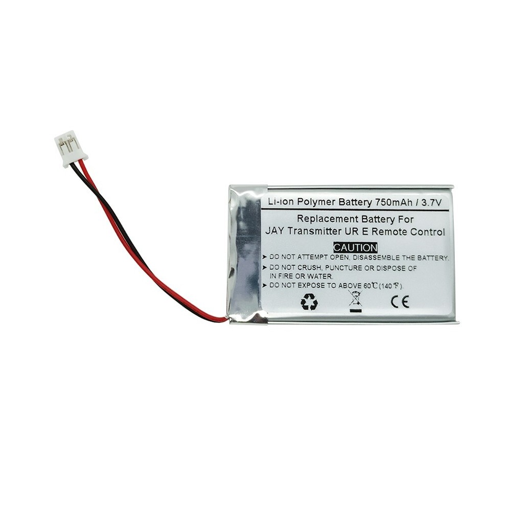 750mAh 3.7V Replacement Battery for Jay Transmitter UR E Remote Control, PR0248