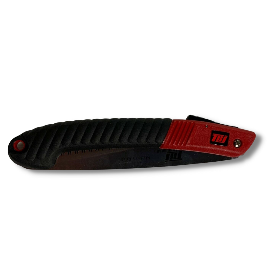 TAKUMASHii 240mm Commercial Grade Folding Saw with safety button