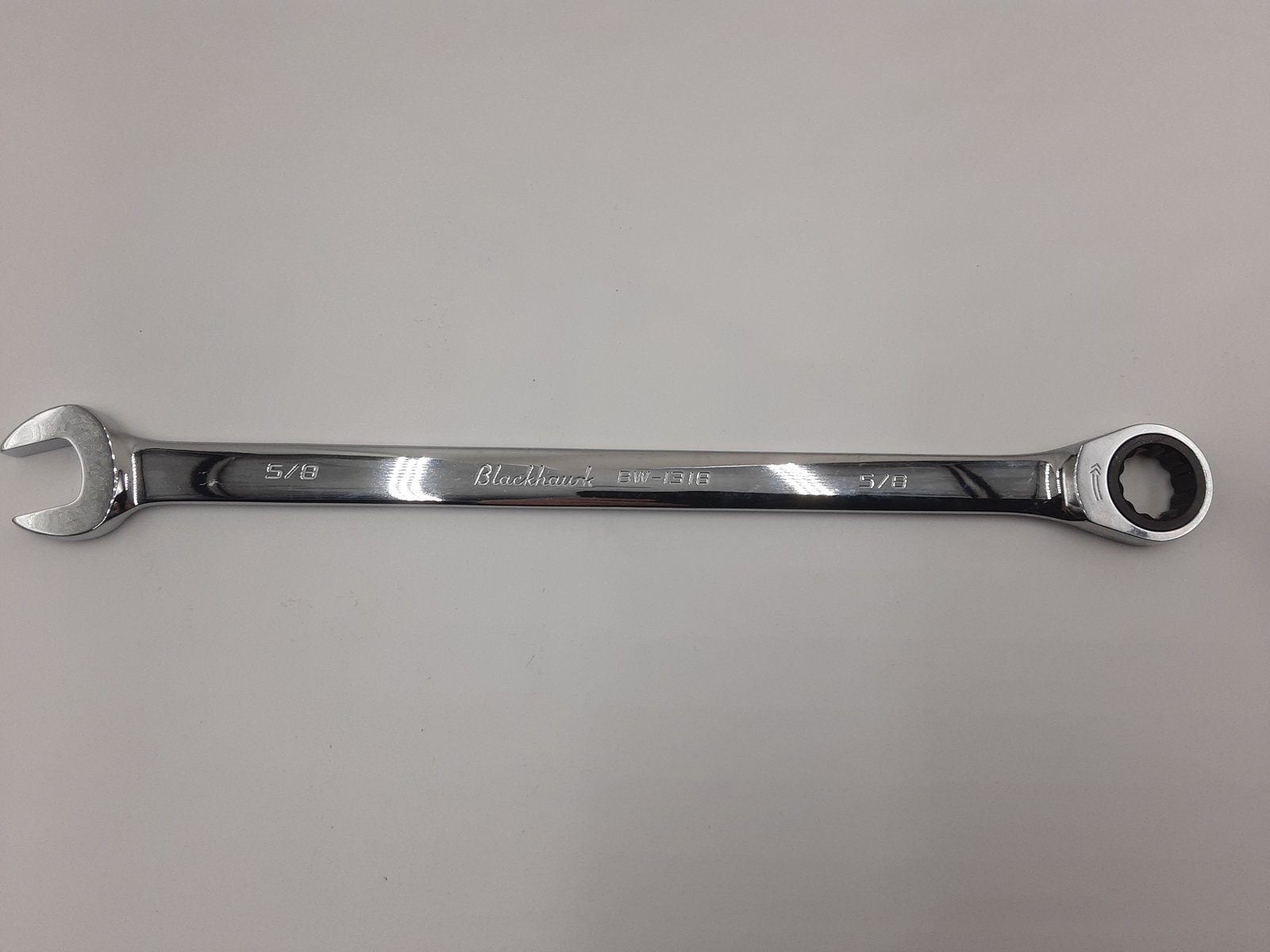 Blackhawk Full Polish XL Combination Non-Reversible Ratcheting Wrench - BULK - 5