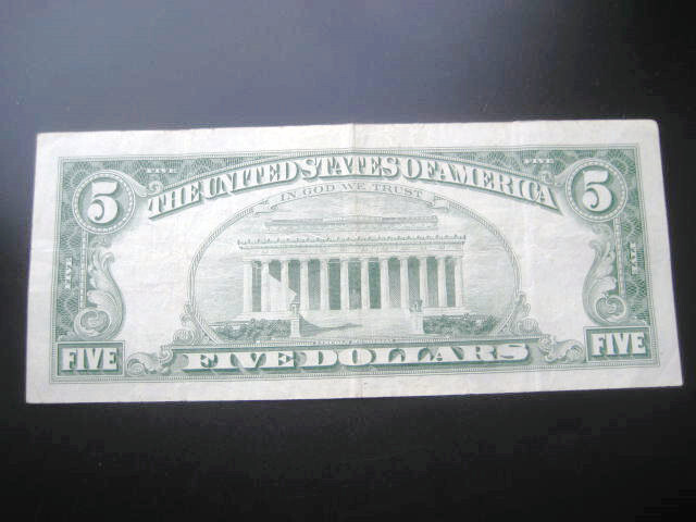 $5 1963 UNITED STATES NOTE CHOICE VF NOTE
