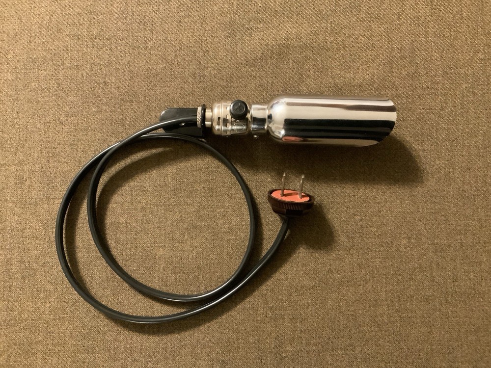 Antique sewing machine Chrome Lamp, New Cable, Ref.