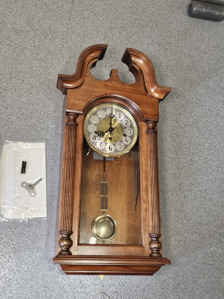 Sligh Triple Chiming Musical Wall Clock With Key