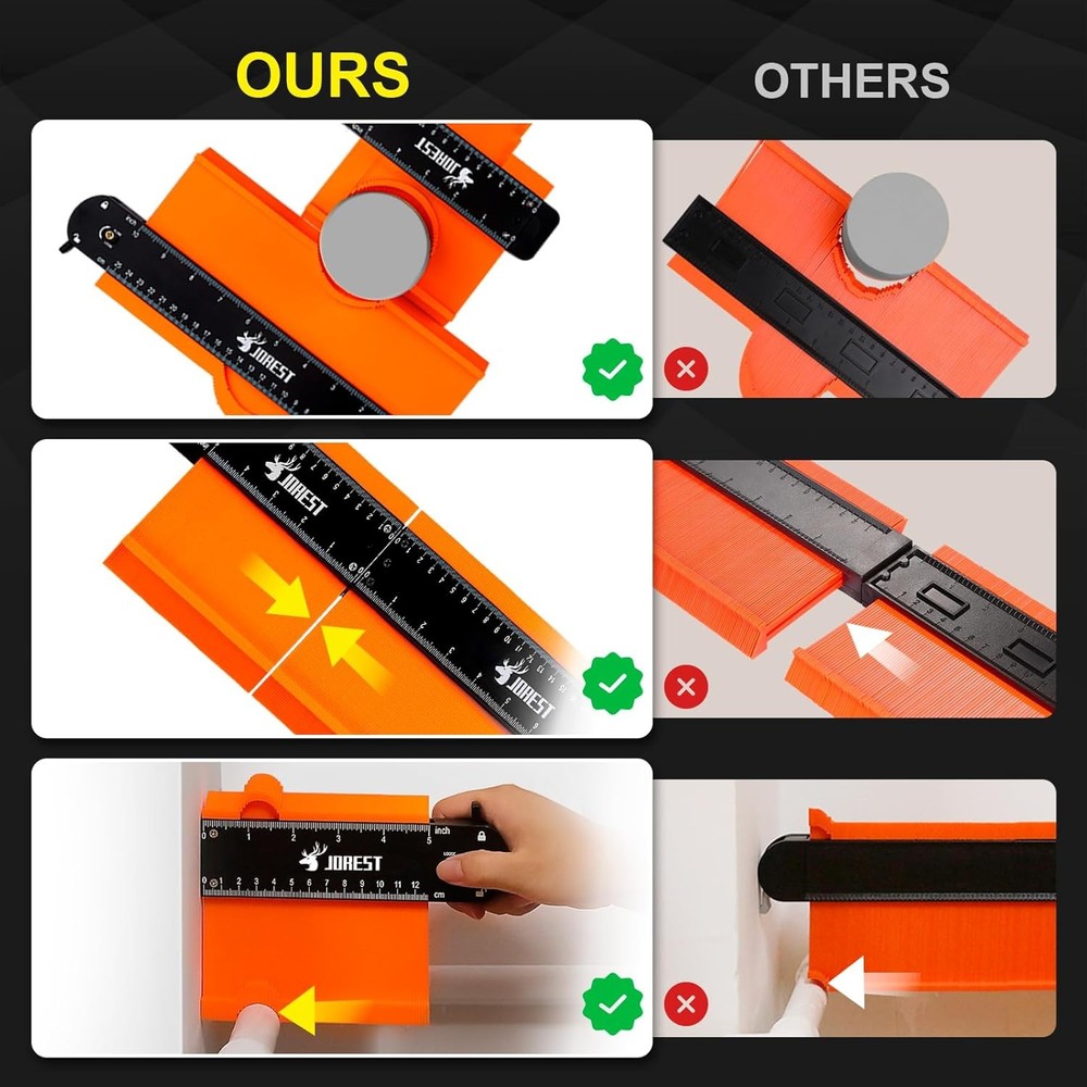 Connectable Contour Gauge Shape Duplicator Tool