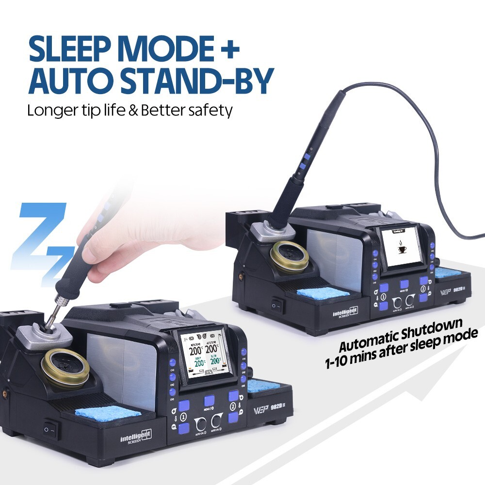 WEP Precision Soldering Station with C210/C245 soldering iron tips