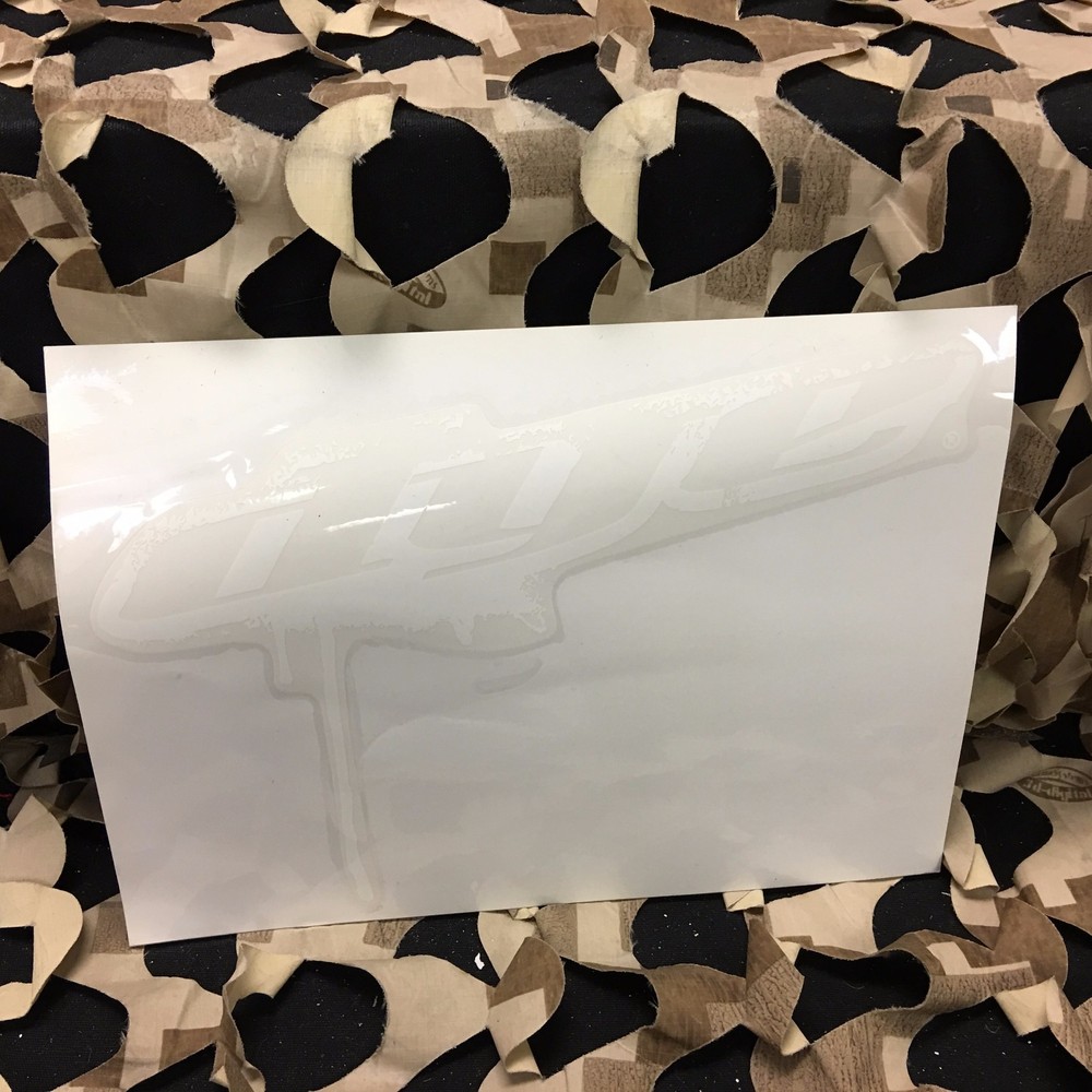 NEW Dye Paintball Sticker Drip Angle 8" - White