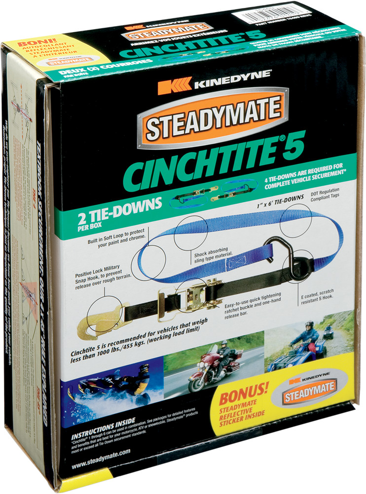 STEADYMATE Cinchtite 5 Ratchet Tie-Down 15469