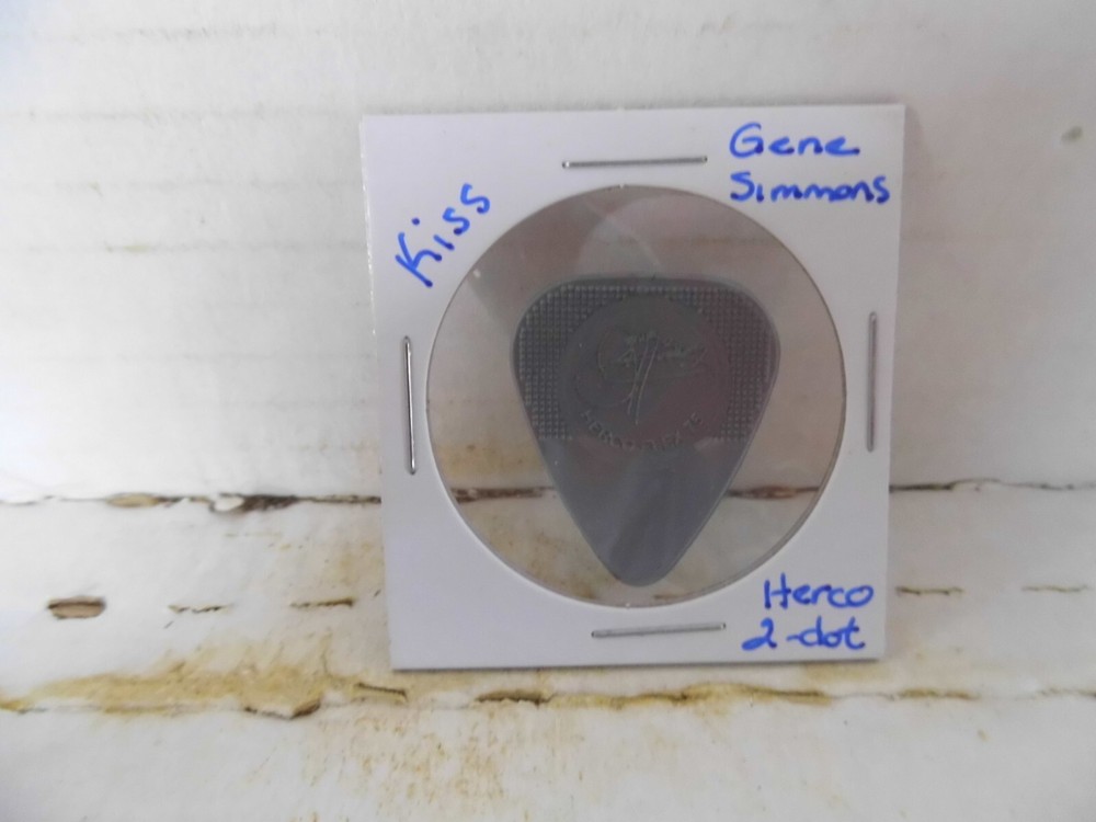 KISS "GENE SIMMONS" HERCO 2~DOT GUITAR PICK~READ DESCRIPTION #15~13