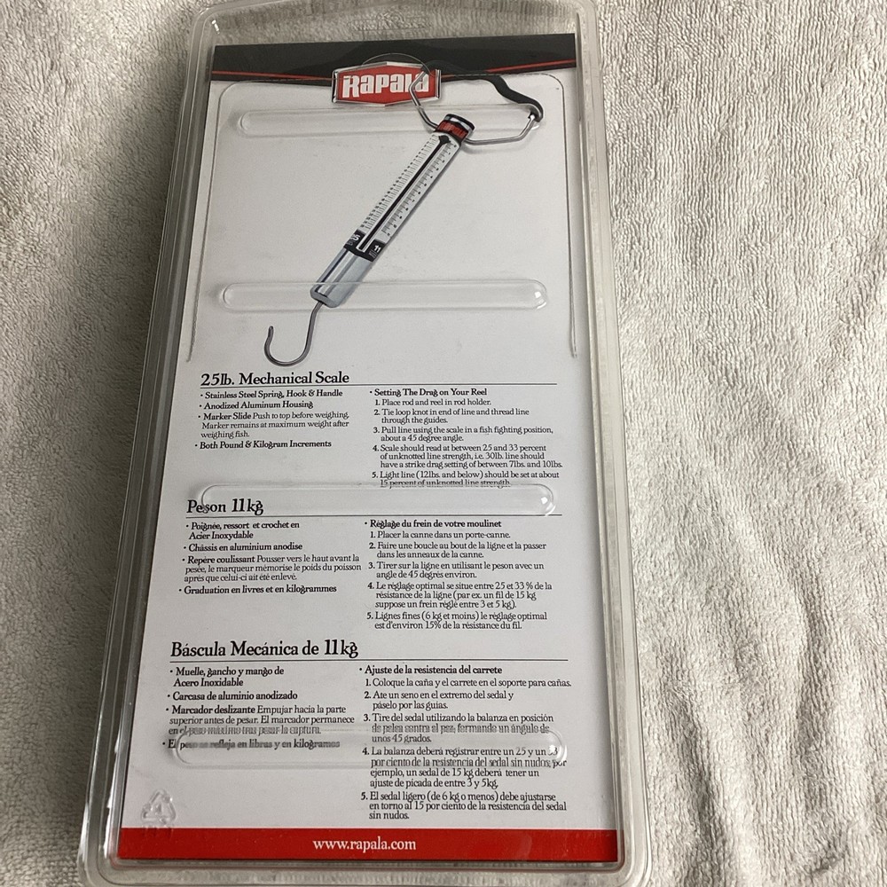 Rapala Mechanical Tube Scale - Clear