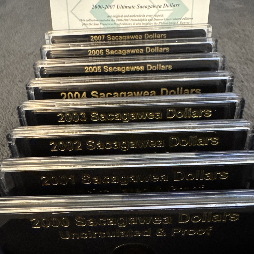 sacagawea dollar coins complete set 2000/2007