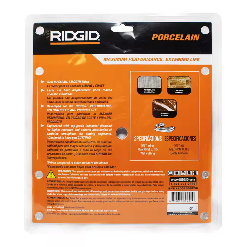 10 In. Premium Tile Diamond Blade