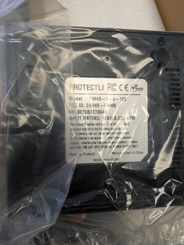 Protectli Vault FW4B Firewall Intel J3160
