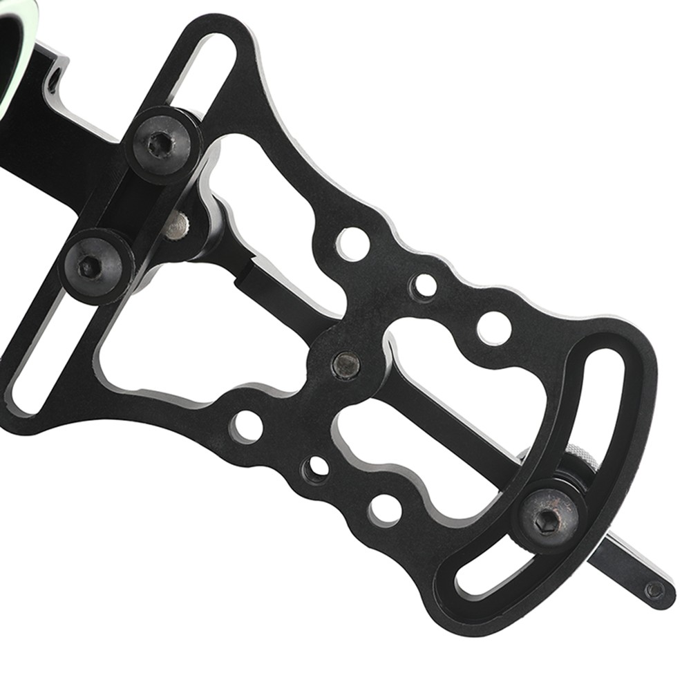 Compound Bow Sight 2 Pin 0.019" Micro Adjustable Archery Shooting Target Hunting