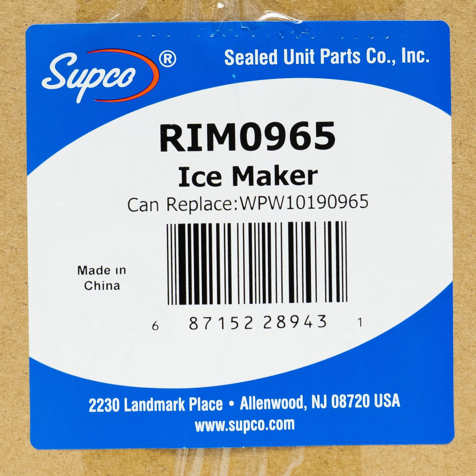 Ice Maker Replacement for Whirlpool Refrigerators WPW10190965 W10190965 Icemaker