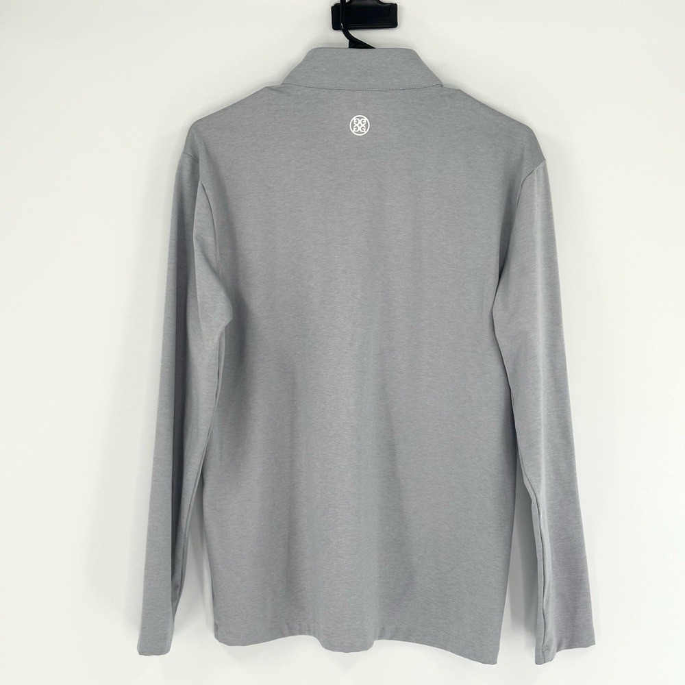 G/FORE Daytona Mid Tech Interlock Slim Fit Golf Pullover, Heather Gray, Size S