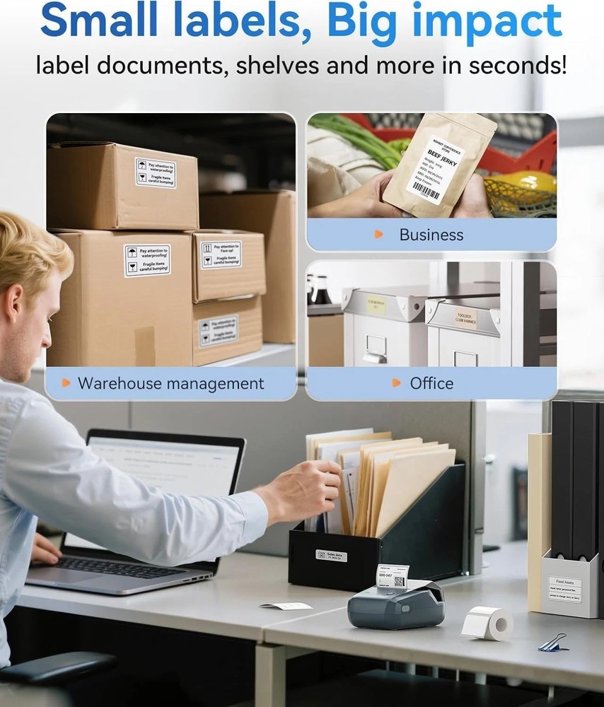 B1 Bluetooth Label Maker: High-Speed Thermal Printer with Creative App Features