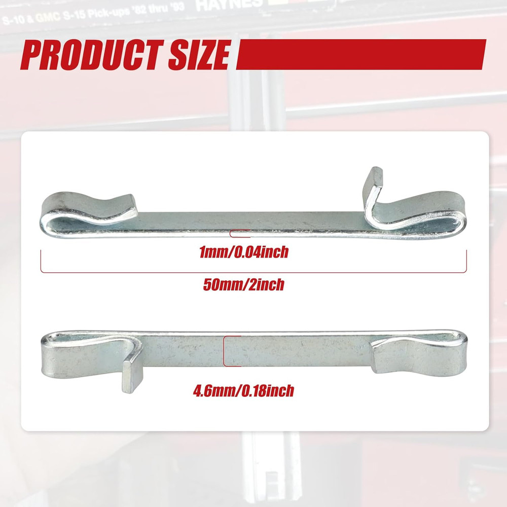 4 Pcs Early 2'' Double Loop Style Tool Box Drawer Slide Retaining Keeper Clips f