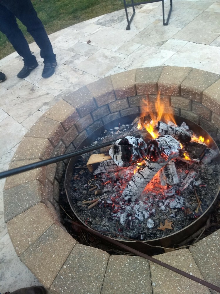 CLINKER GRABBER FIRE TOOL Log Mover Turner Fire Pit Campfire Fireplace Camping