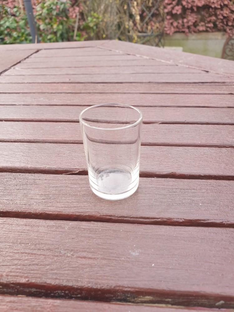 ROUND CLEAR GLASS REPLACEMENT TODDY GLASS FOR SOLID SILVER HOLDER