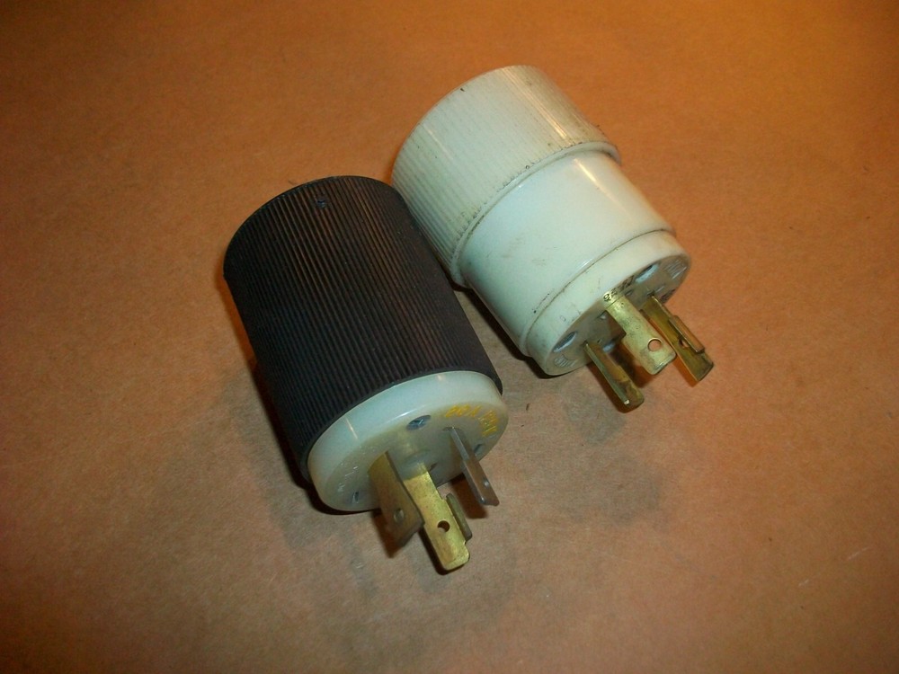 2pc Nema L1520 Plug 20amp 125v USED