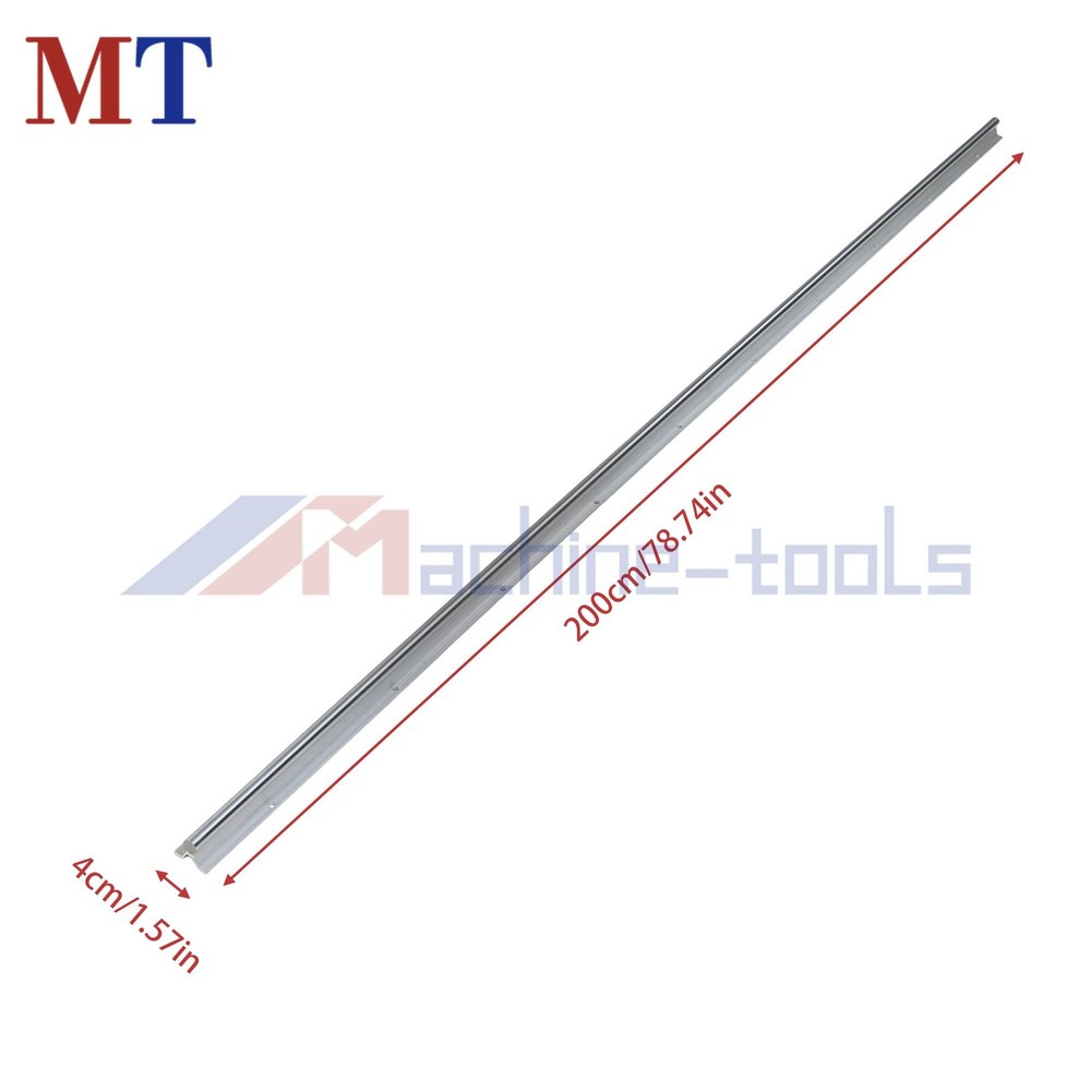2 Pack 2000mm SBR16 Linear Rail + 4PCS SBR16UU Block for 3D Printer CNC