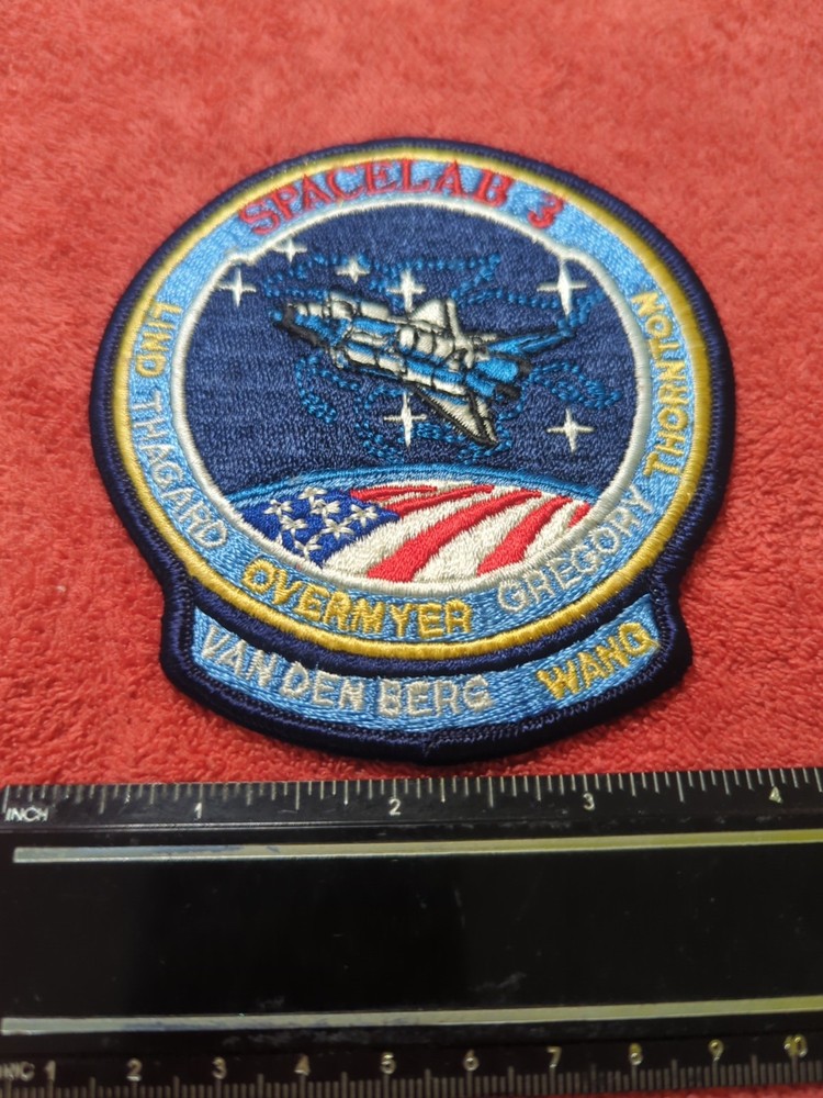 Spacelab 3 NASA Shuttle Van Den Berg Wang Patch