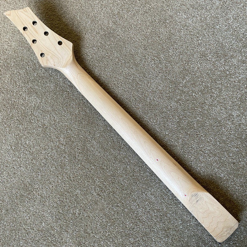 Black Maple Wood Guitar Neck, Rosewood Fretboard 24 Frets